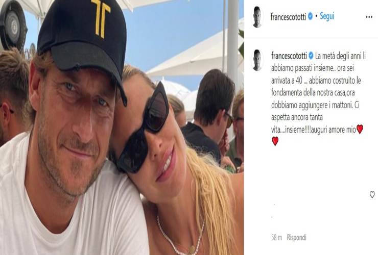 francesco totti dedica all'ex moglie-arlex.it