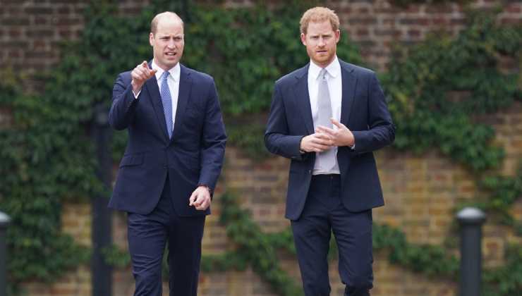 William e Harry per il 25esimo anniversario di Diana