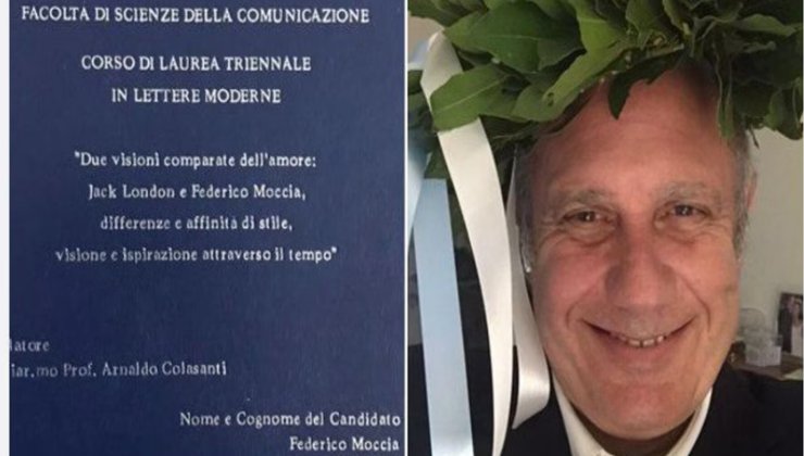 Federico Moccia, laurea