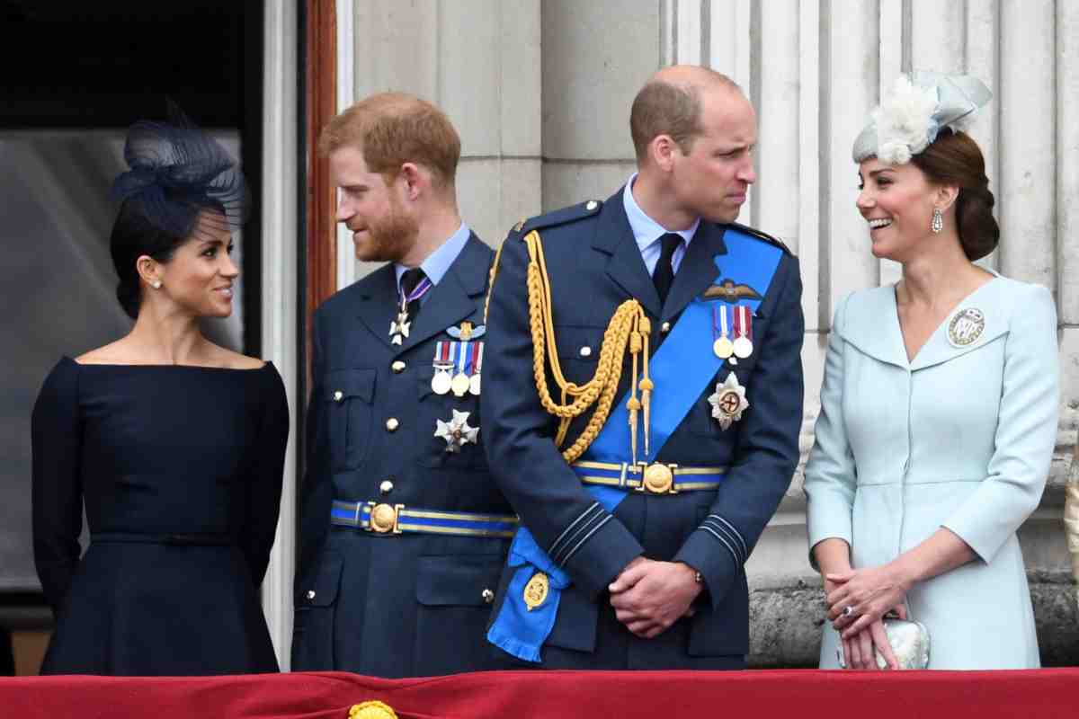 Kate e William con Harry e Meghan 