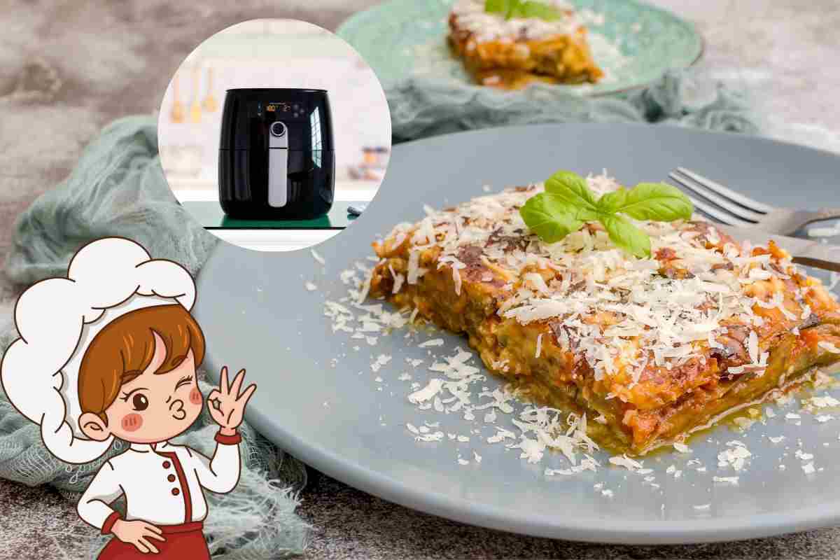 parmigiana light in friggitrice ad aria