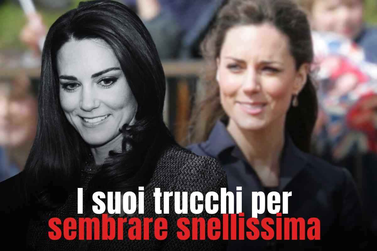 kate middleton trucchetti sembrare magra