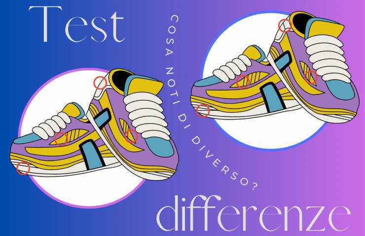 Test differenze scarpe soluzione