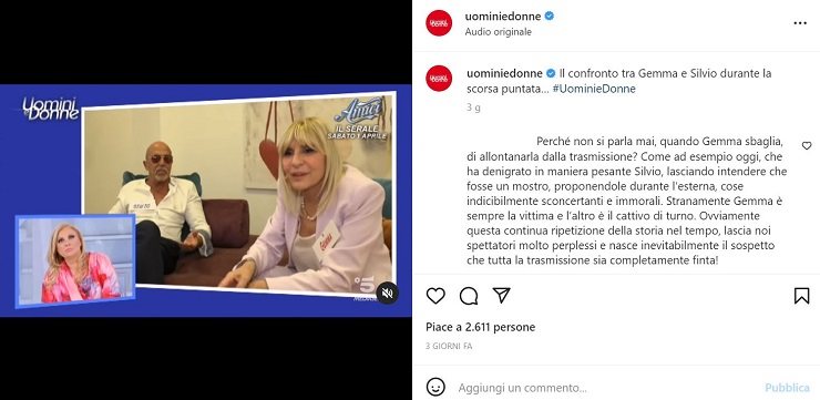 U&D: Silvio lascia il programma per Gemma?